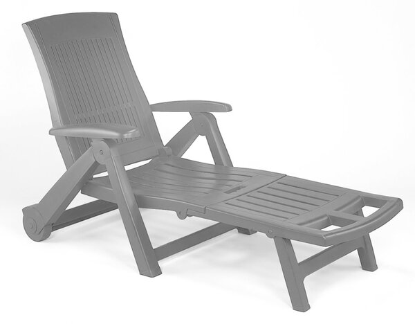 Vrtna ležaljka ZIRCONE, 72×195×101 cm, antracitna I.P.A.E-Progarden