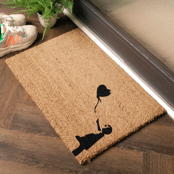 Otirač od kokosovih vlakana 40x60 cm Girl With a Ballon – Artsy Doormats