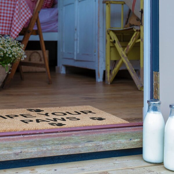 Otirač od kokosovih vlakana 40x60 cm Wipe Your Paws – Artsy Doormats