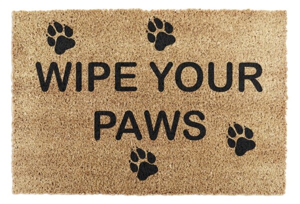 Otirač od kokosovih vlakana 40x60 cm Wipe Your Paws – Artsy Doormats