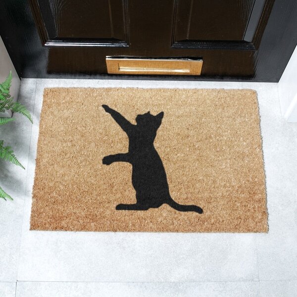 Otirač od kokosovih vlakana 40x60 cm Cat – Artsy Doormats