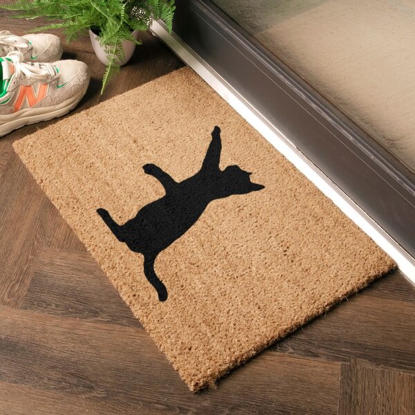 Otirač od kokosovih vlakana 40x60 cm Cat – Artsy Doormats