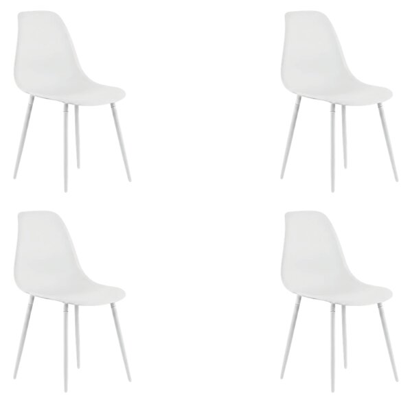 Set 4 kom plastičnih stolica OSAKA, bijela