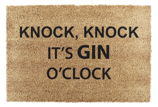 Otirač od kokosovih vlakana 40x60 cm Gin O'Clock – Artsy Doormats