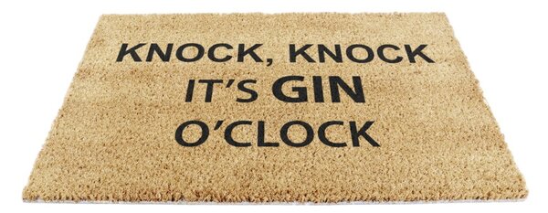 Otirač od kokosovih vlakana 40x60 cm Gin O'Clock – Artsy Doormats