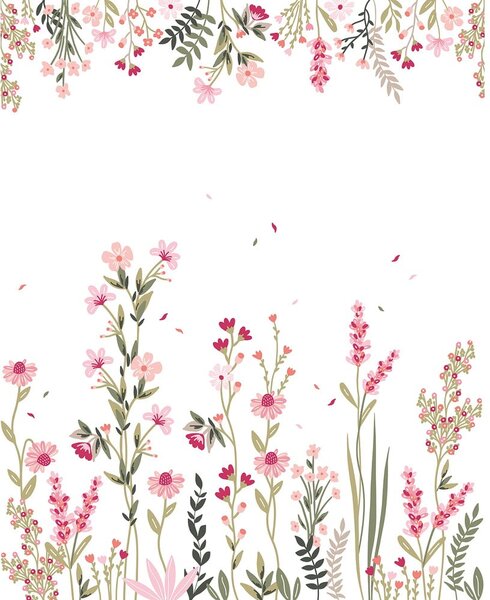 Dječja tapeta 200 cm x 248 cm A Field Of Flowers – Lilipinso