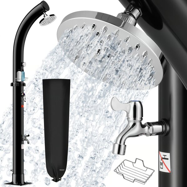 Solarni tuš BOW, 20 l, crni Monzana