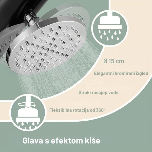 Solarni tuš BOW, 20 l, crni Monzana