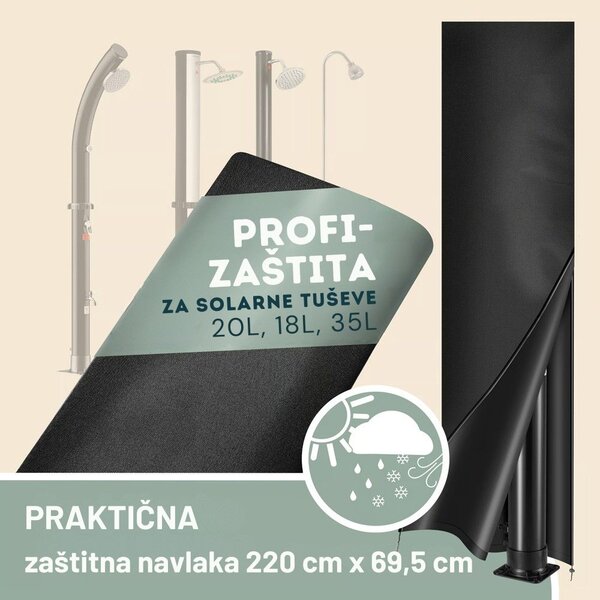 Solarni tuš BOW, 20 l, crni Monzana