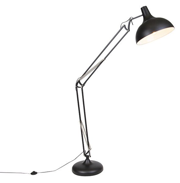 Pametna podna lampa crna podesive visine s WiFi A60 - Hobby
