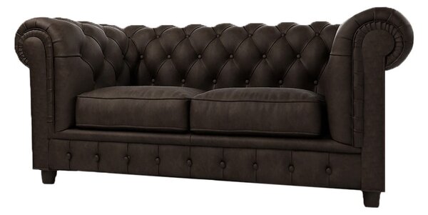 Tamno smeđa baršunasta sofa 184 cm Cambridge - Ropez
