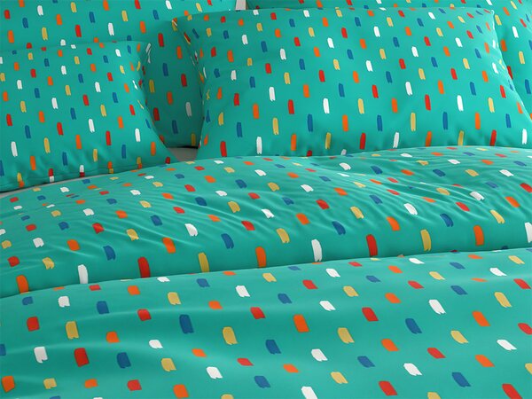 Posteljina od mikrovlakana LUNIRA tirkizna Dimenzije posteljine: 70 x 90 cm | 140 x 200 cm