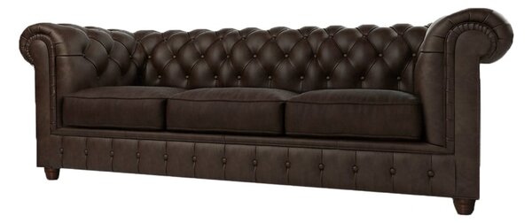 Tamno smeđa baršunasta sofa 230 cm Cambridge - Ropez
