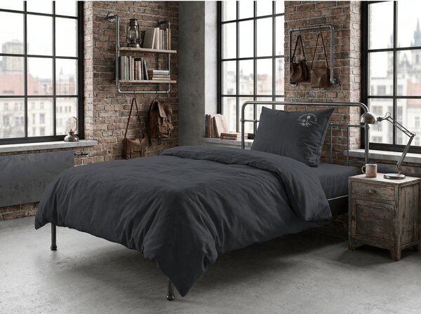 Pamučna posteljina PLAIN BEAUTY tamno siva Dimenzije posteljine: 60 x 70 cm | 140 x 220 cm