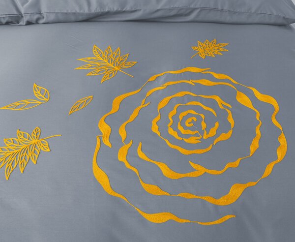 Posteljina od mikrovlakana EMBROSA siva Dimenzije posteljine: 70 x 80 cm | 140 x 200 cm