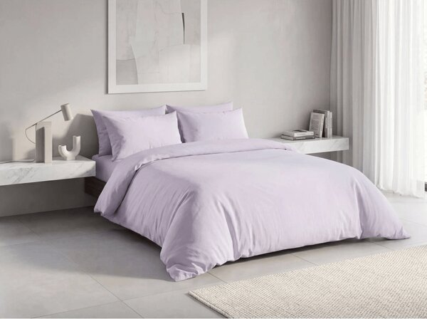 Pamučna posteljina FOREVER COLOURS svijetlo ljubičasta Dimenzije posteljine: 2 kom 60 x 70 cm | 260 x 220 cm