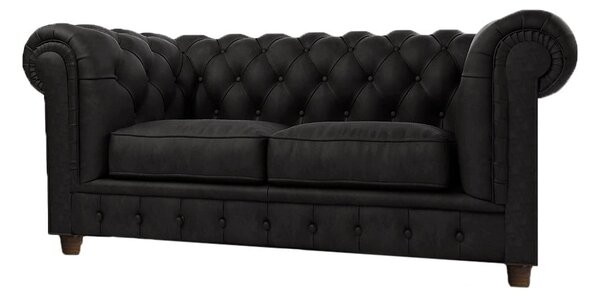 Sofa crni baršun 184 cm Cambridge - Ropez
