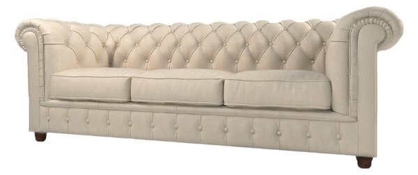 Krem baršunasta sofa 230 cm Cambridge - Ropez