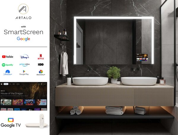 LED ogledalo s okvirom M2