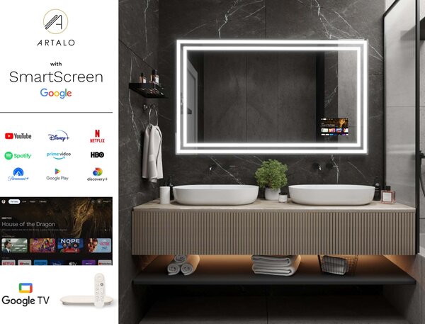 LED ogledalo s okvirom M3
