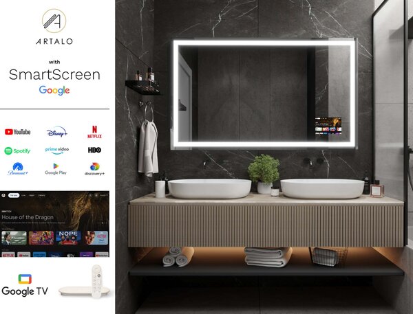 LED ogledalo s okvirom M7