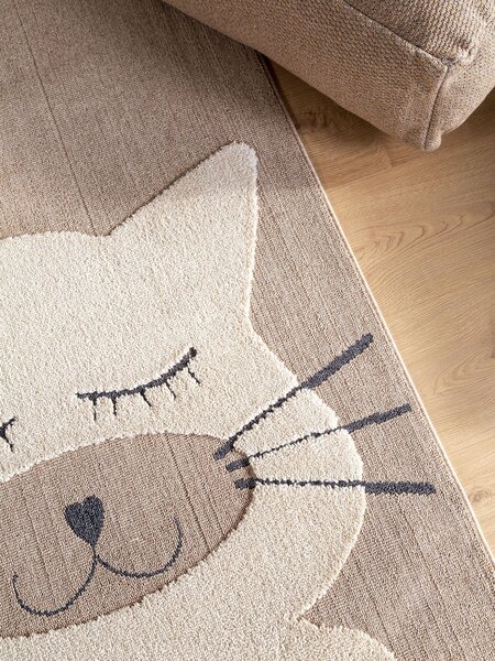 Dječji tepih Momo Cat Beige