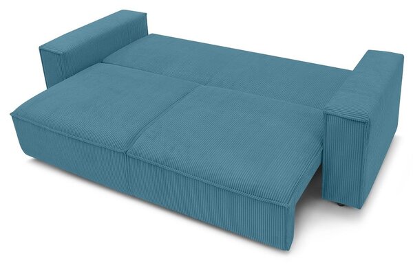 Tirkizna sklopiva sofa od samta 245 cm Nihad – Bobochic Paris
