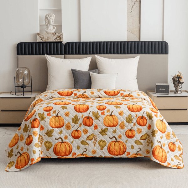 Prekrivač za krevet AUTUMN PUMPKINS, šareni Dimenzije: 170 x 210 cm