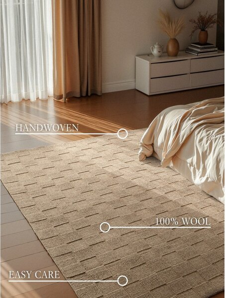 Smeđi ručno rađen vunen tepih 160x230 cm Scala – Villeroy&Boch