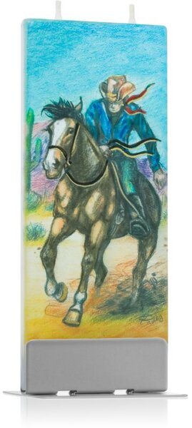 Flatyz Nature Cowboy On Horse ukrasna svijeća 6x15 cm