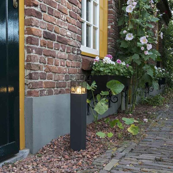 Moderna vanjska podna svjetiljka 50 cm tamno siva IP44 - Denmark