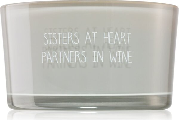 My Flame Candle With Crystal Sisters At Heart, Partners In Wine mirisna svijeća 11x6 cm