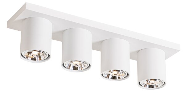 Moderni stropni reflektor bijeli 4 svjetla - Tubo