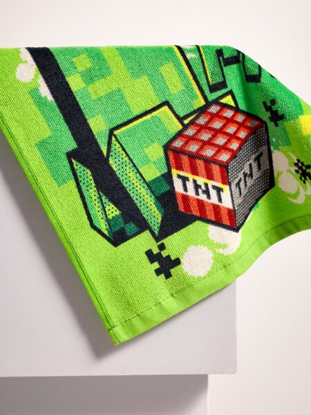 Sinsay - Dječji ručnik za ruke od pamuka Minecraft