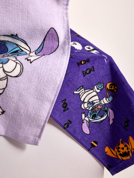 Sinsay - Set pamučnih ručnika za ruke s motivom Noći vještica 2 pack Stitch