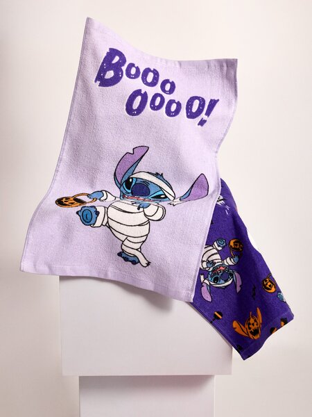 Sinsay - Set pamučnih ručnika za ruke s motivom Noći vještica 2 pack Stitch