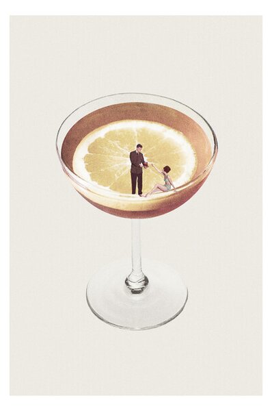 Poster Maarten Léon - My drink needs a drink