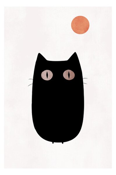 Poster Kubistika - The cat, (40 x 60 cm)
