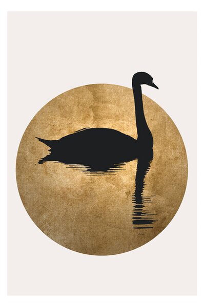 Poster Kubistika - The swan, (40 x 60 cm)