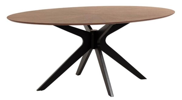 OVALNI STOL NOA 180 x 110 cm table with an walnut finish