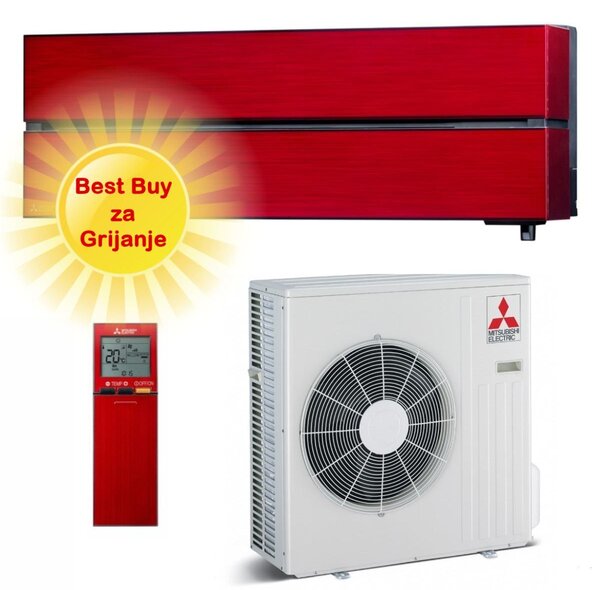 Mitsubishi Electric klima uređaj MSZ-LN60VGR/MUZ-LN60VG - 6,1 kW, Kirigamine style, za prostor do 60m2, A++ energetska klasa