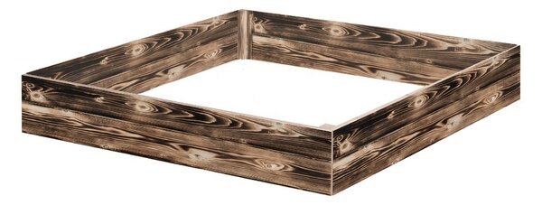 ATMOWOOD Drvena podignuta gredica 120 x 120 x 20 cm - pougljena