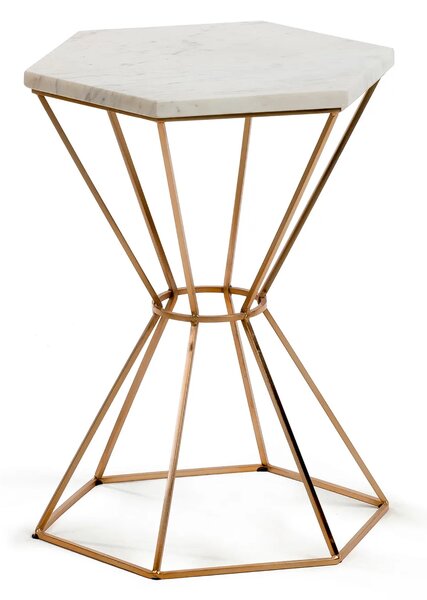 Lipha pomoćni stol Ø 37 cm mramor