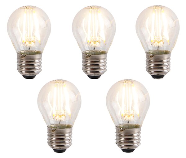 Set od 5 prigušivih LED žarulja E27 P45 4W 330lm 2100K
