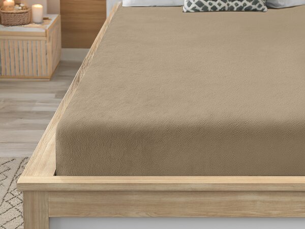 Plahta mikropliš SOFT 90x200 cm smeđa