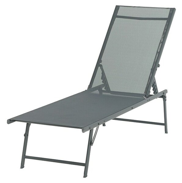 Ležaljka za plažu (D x Š x V: 181 x 54,5 x 33,5 cm, Čelik, Preklopno)