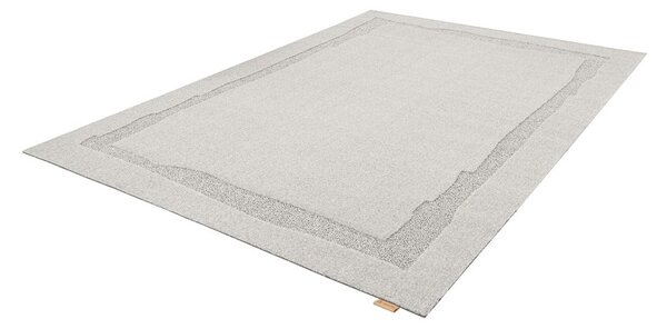 Svijetlo sivi vunen tepih 133x190 cm Morphic Rocca – Agnella