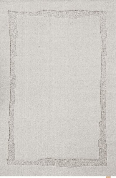 Svijetlo sivi vunen tepih 133x190 cm Morphic Rocca – Agnella