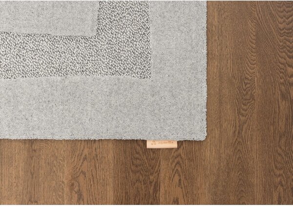 Svijetlo sivi vunen tepih 133x190 cm Morphic Rocca – Agnella