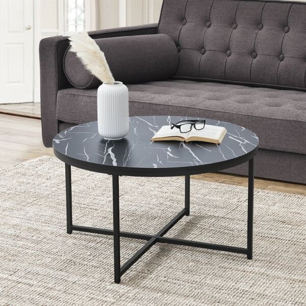Stol za kavu 45x80cm mramor - crni mramor